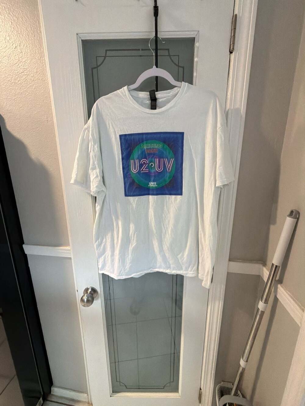 U2 UV Achtung Baby Live At Sphere Las Vegas Concert T-Shirt White 2XL
